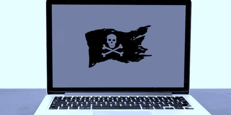 pirate-flag-shown-on-laptop-screen-reflect-importance-of-cyber-security